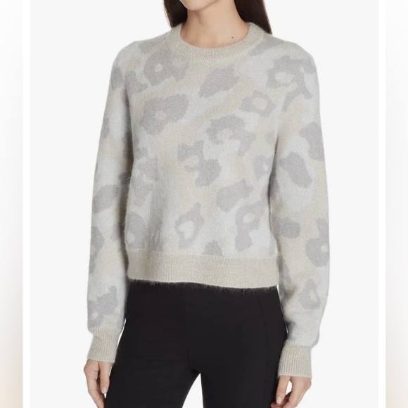 RAG AND BONE Leopard Print Sweater - Picture 1 of 10